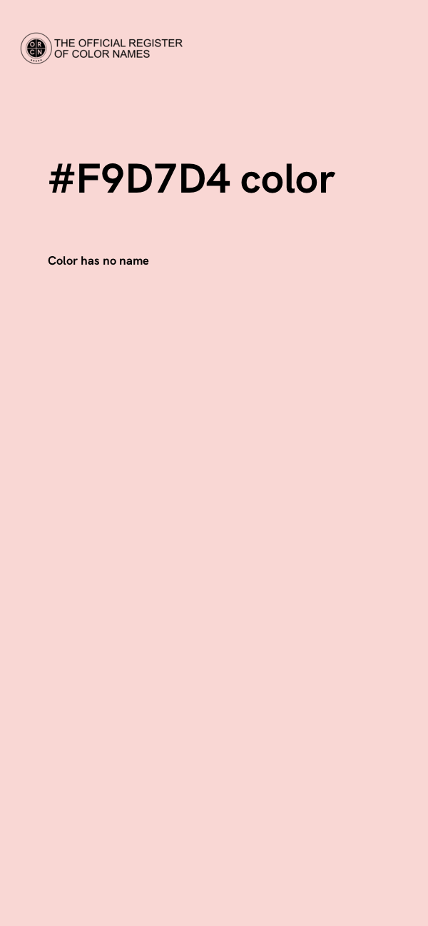 #F9D7D4 color image