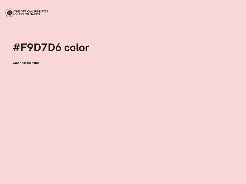 #F9D7D6 color image