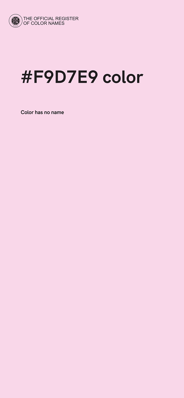#F9D7E9 color image