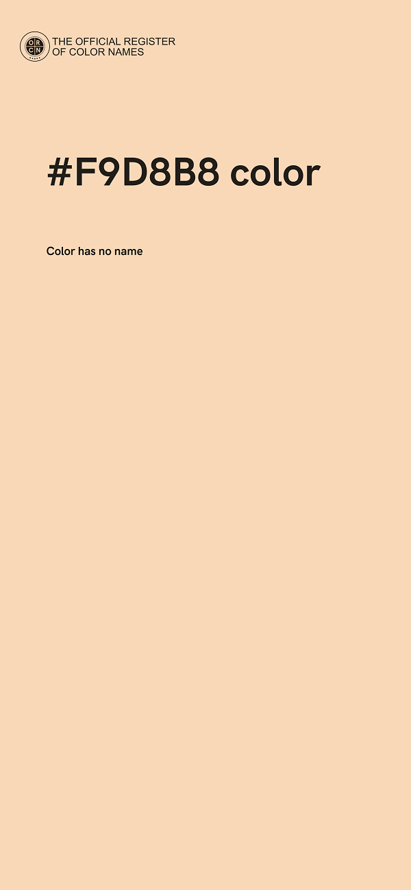 #F9D8B8 color image