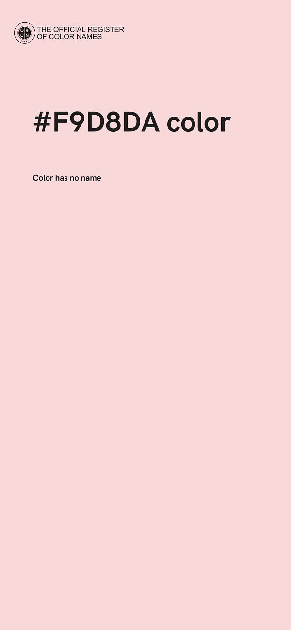 #F9D8DA color image
