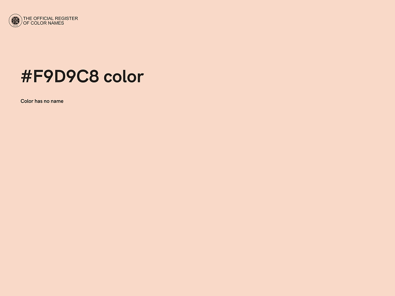 #F9D9C8 color image