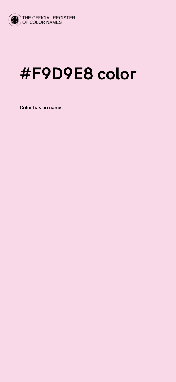#F9D9E8 color image