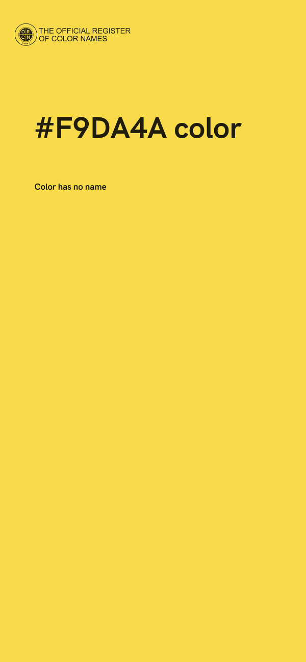 #F9DA4A color image