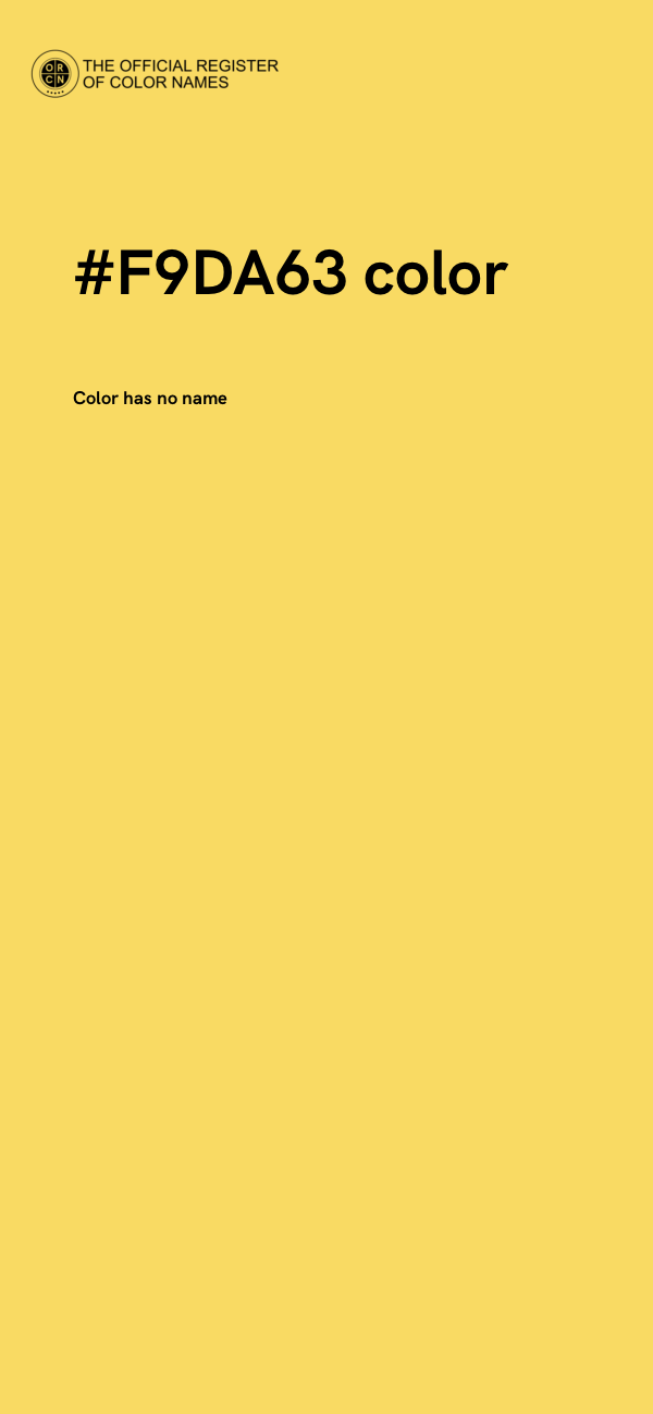 #F9DA63 color image