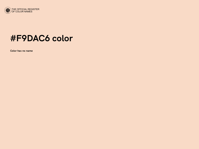 #F9DAC6 color image