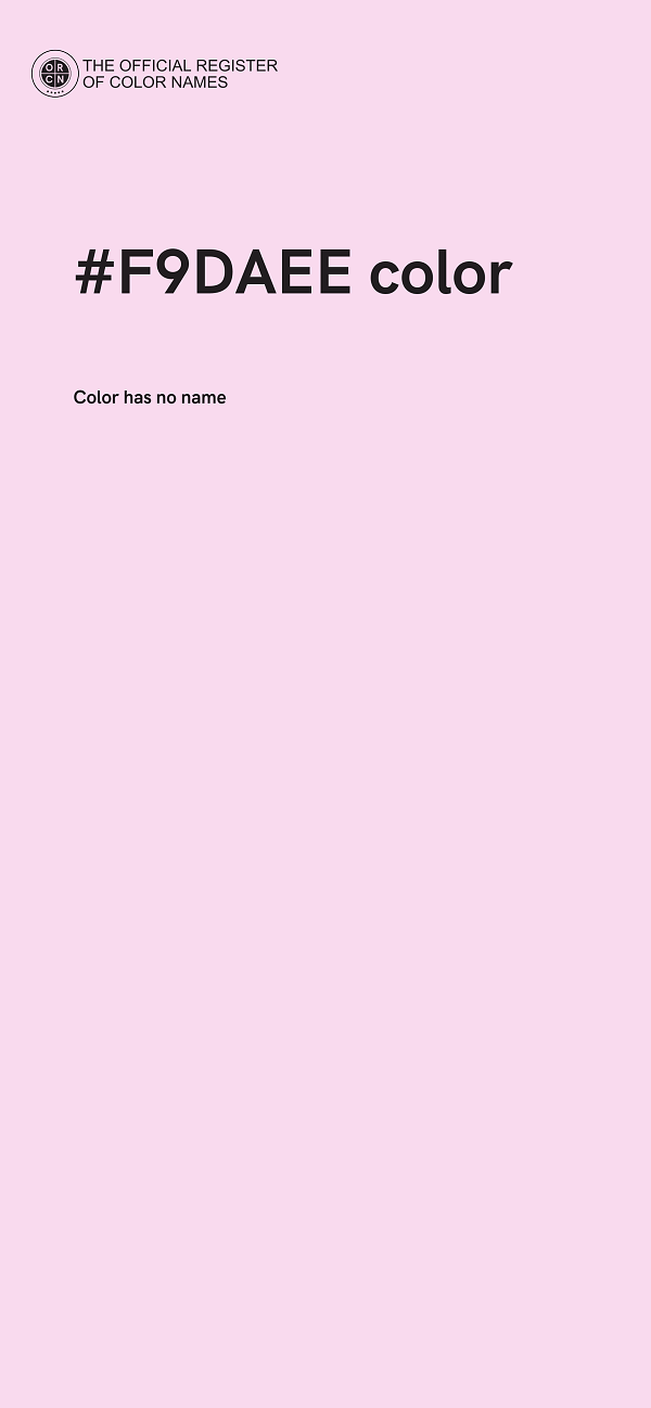 #F9DAEE color image