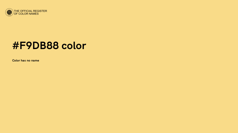 #F9DB88 color image