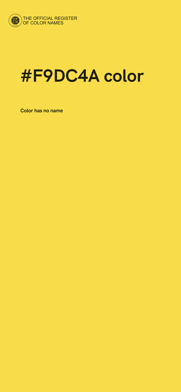 #F9DC4A color image