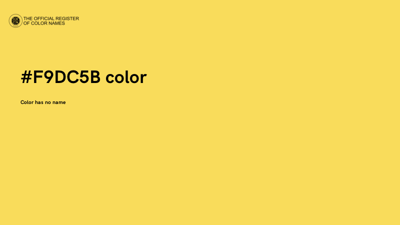 #F9DC5B color image