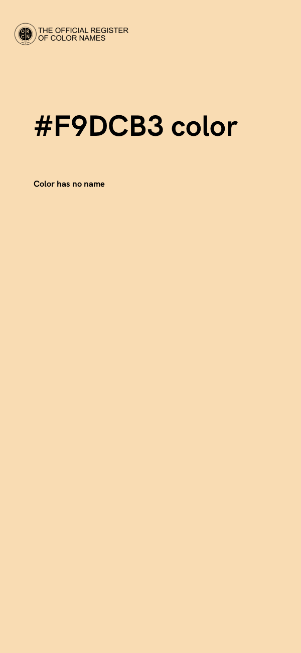 #F9DCB3 color image