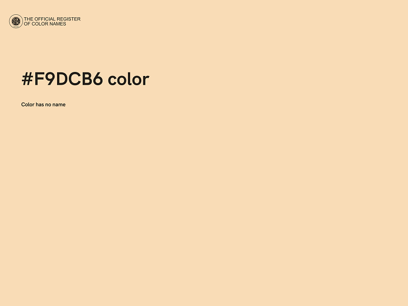 #F9DCB6 color image