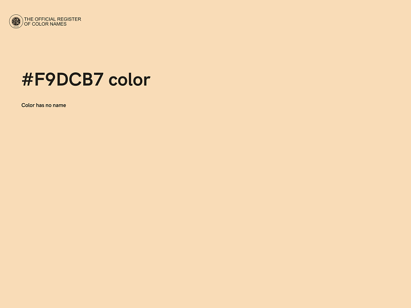 #F9DCB7 color image