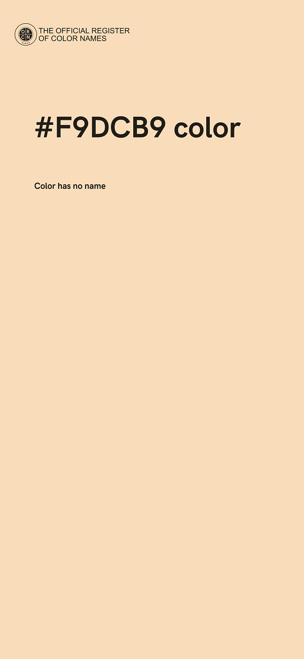 #F9DCB9 color image