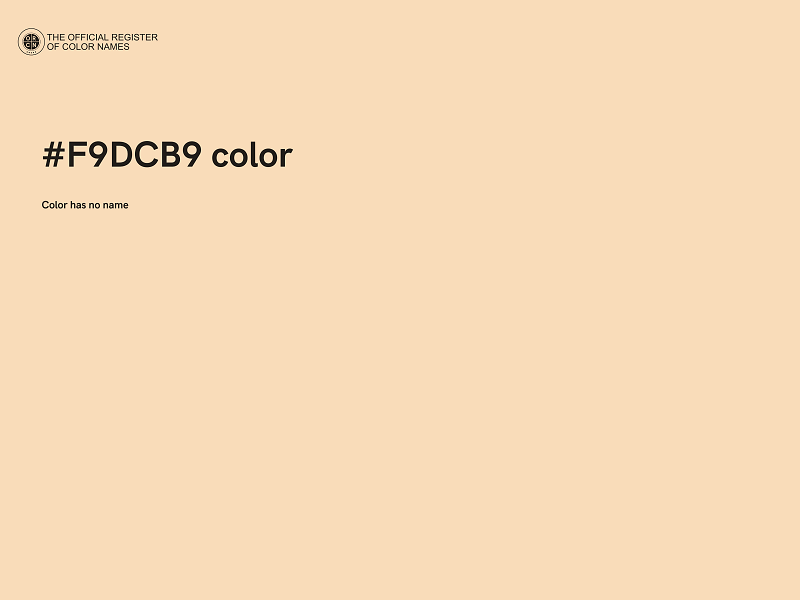 #F9DCB9 color image