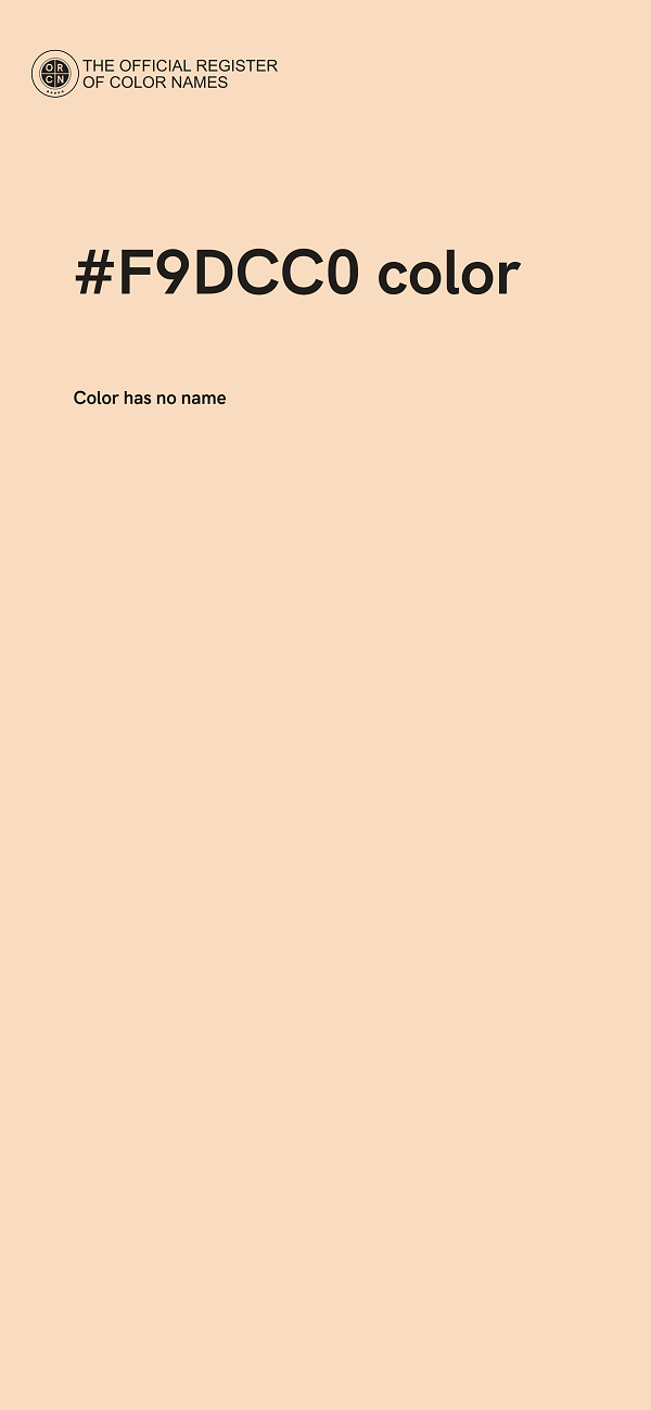 #F9DCC0 color image