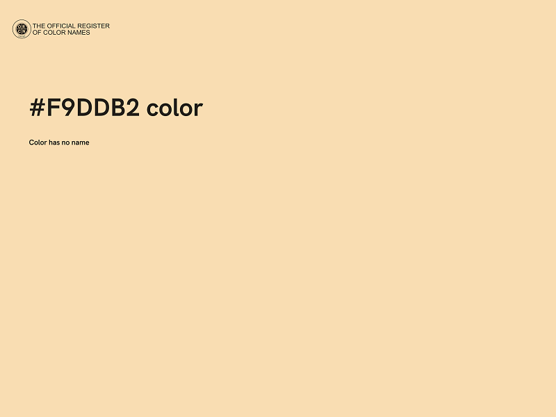 #F9DDB2 color image