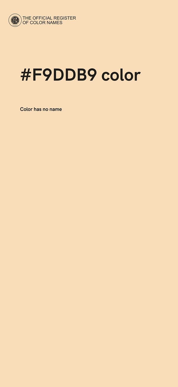 #F9DDB9 color image