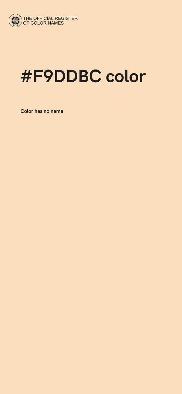 #F9DDBC color image