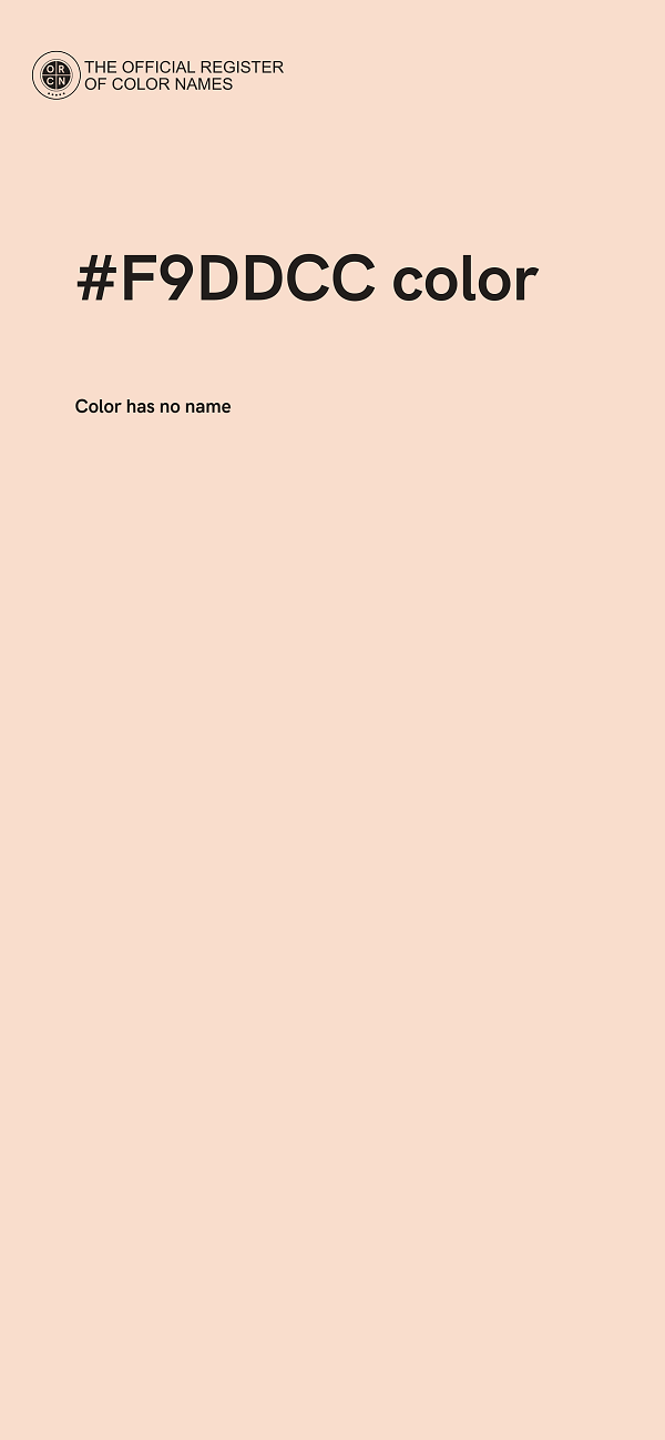 #F9DDCC color image
