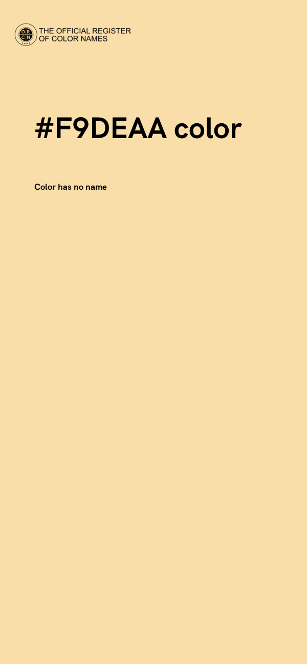 #F9DEAA color image