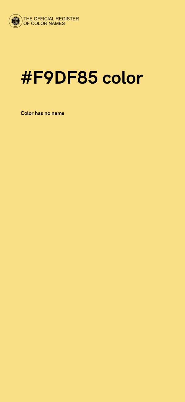 #F9DF85 color image