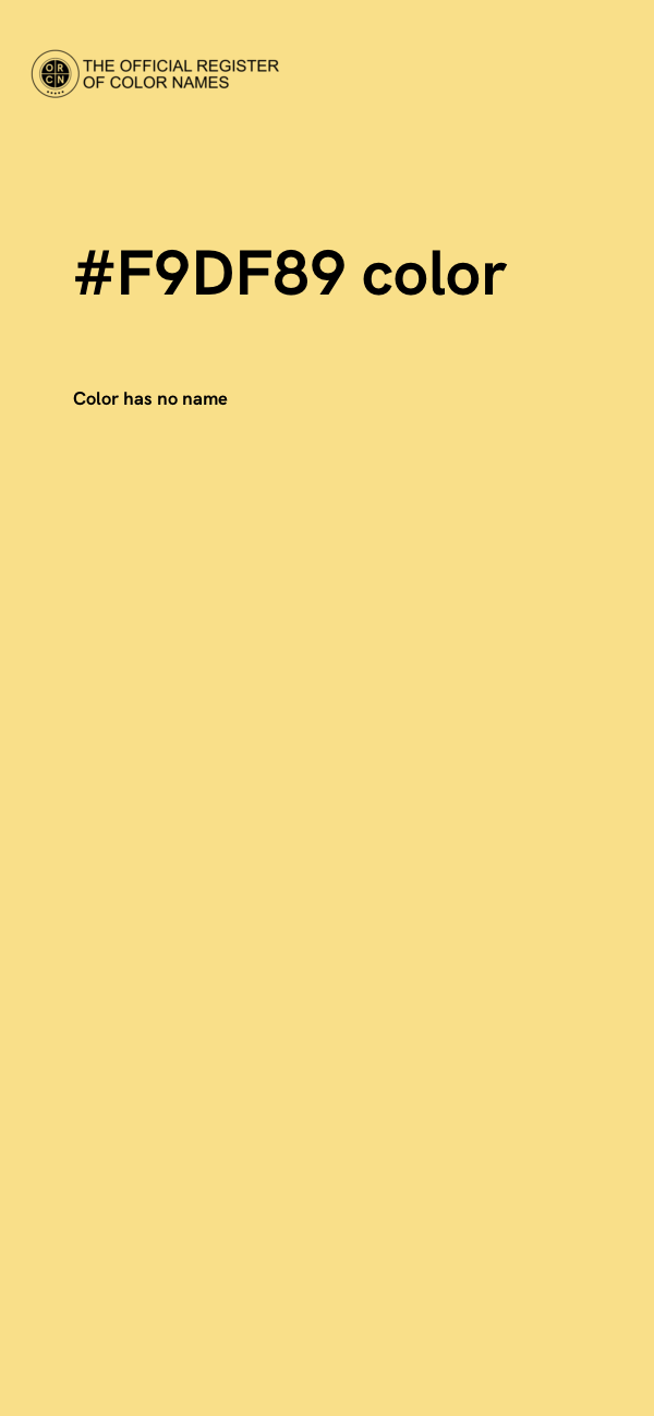 #F9DF89 color image