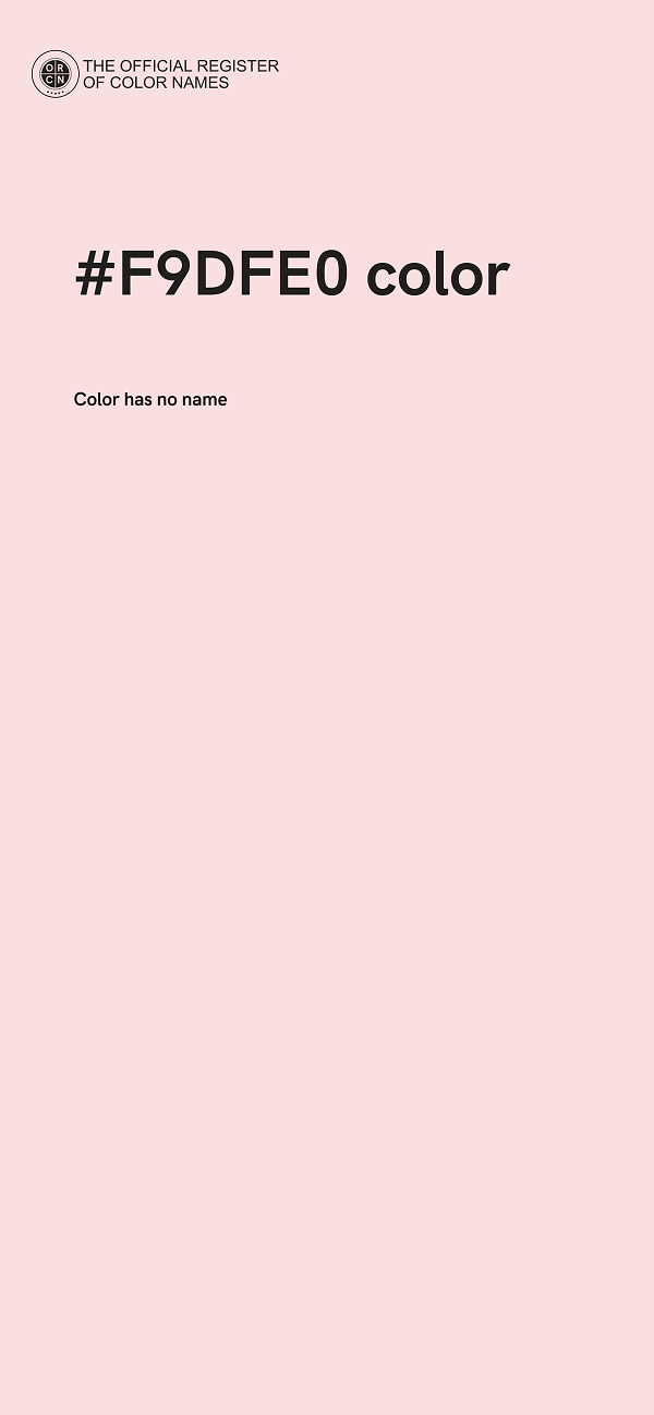 #F9DFE0 color image