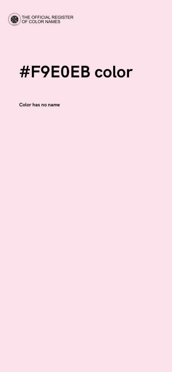 #F9E0EB color image