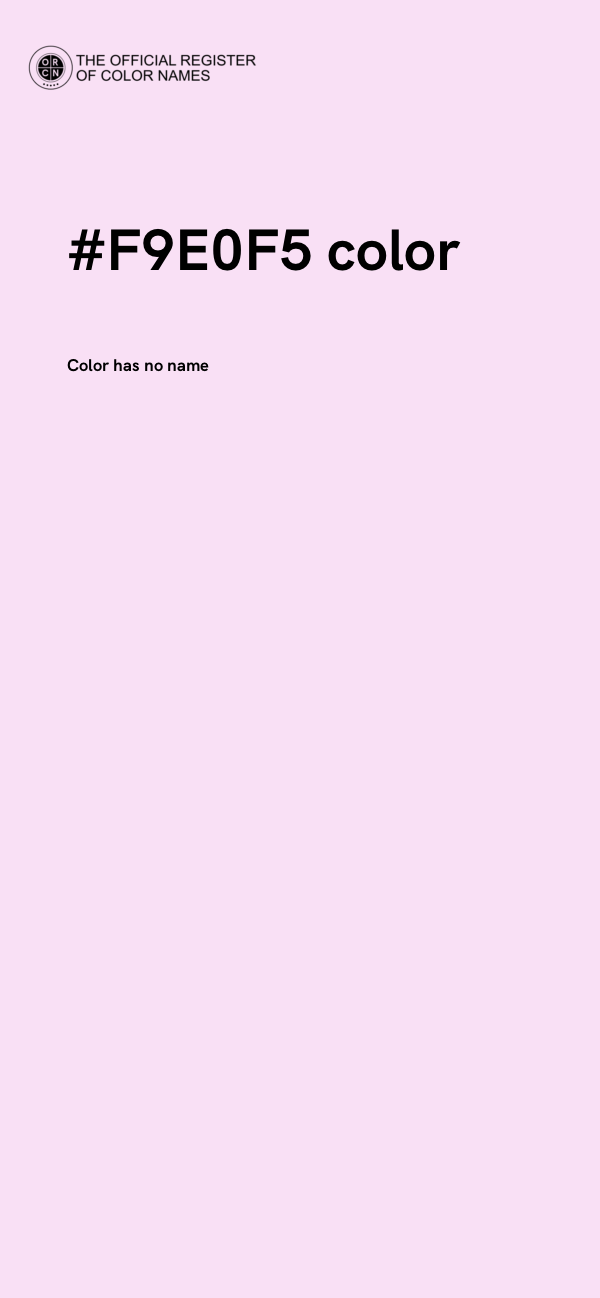 #F9E0F5 color image