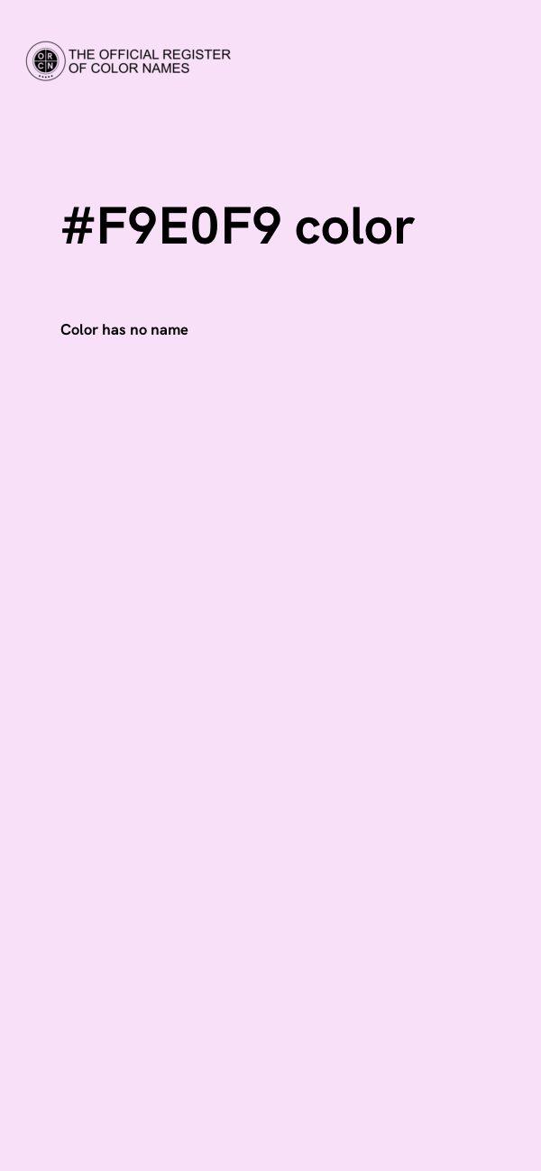 #F9E0F9 color image