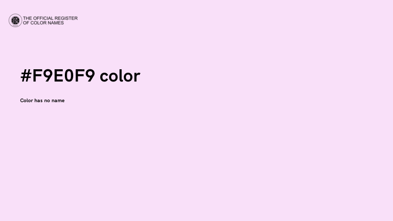 #F9E0F9 color image