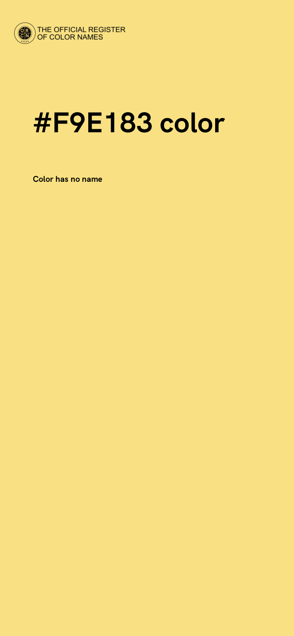 #F9E183 color image
