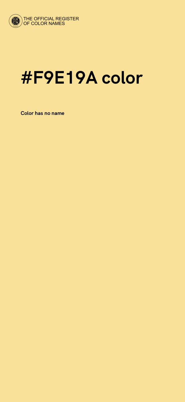 #F9E19A color image