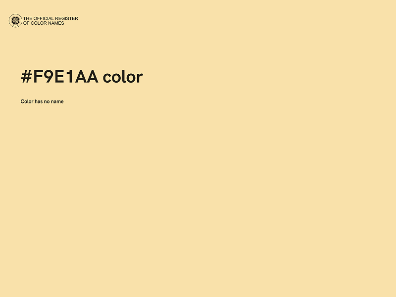 #F9E1AA color image