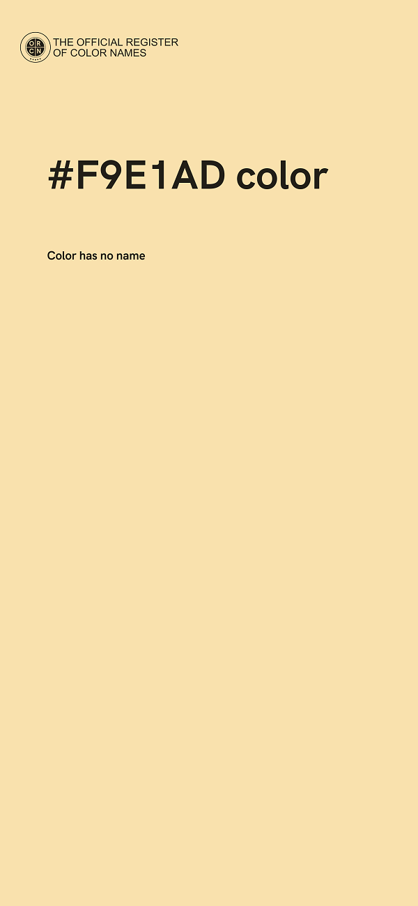 #F9E1AD color image