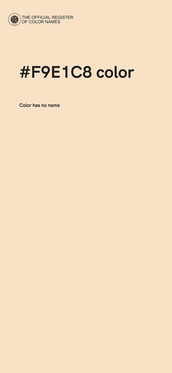 #F9E1C8 color image