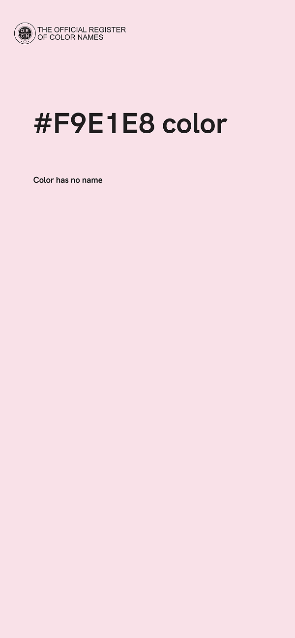 #F9E1E8 color image