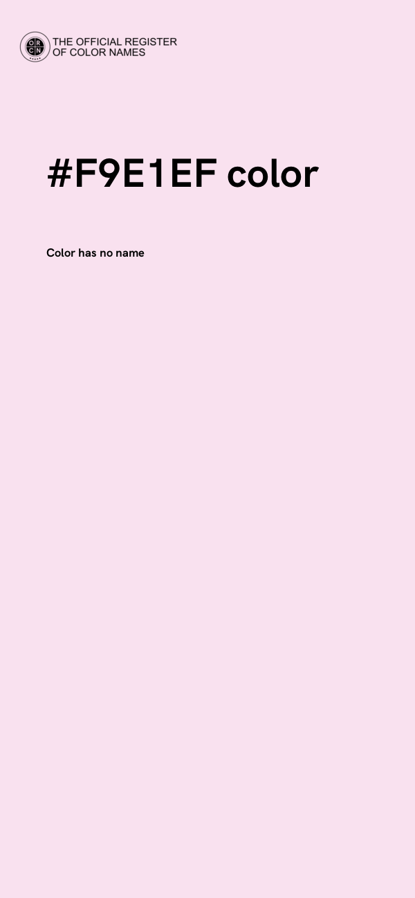 #F9E1EF color image