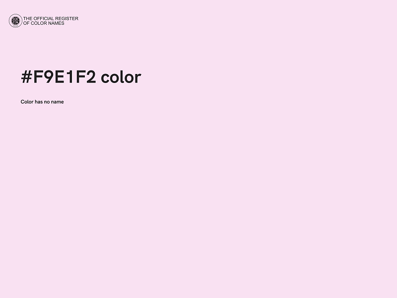 #F9E1F2 color image