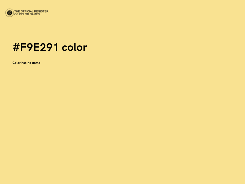 #F9E291 color image