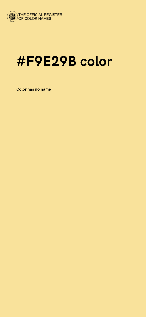 #F9E29B color image