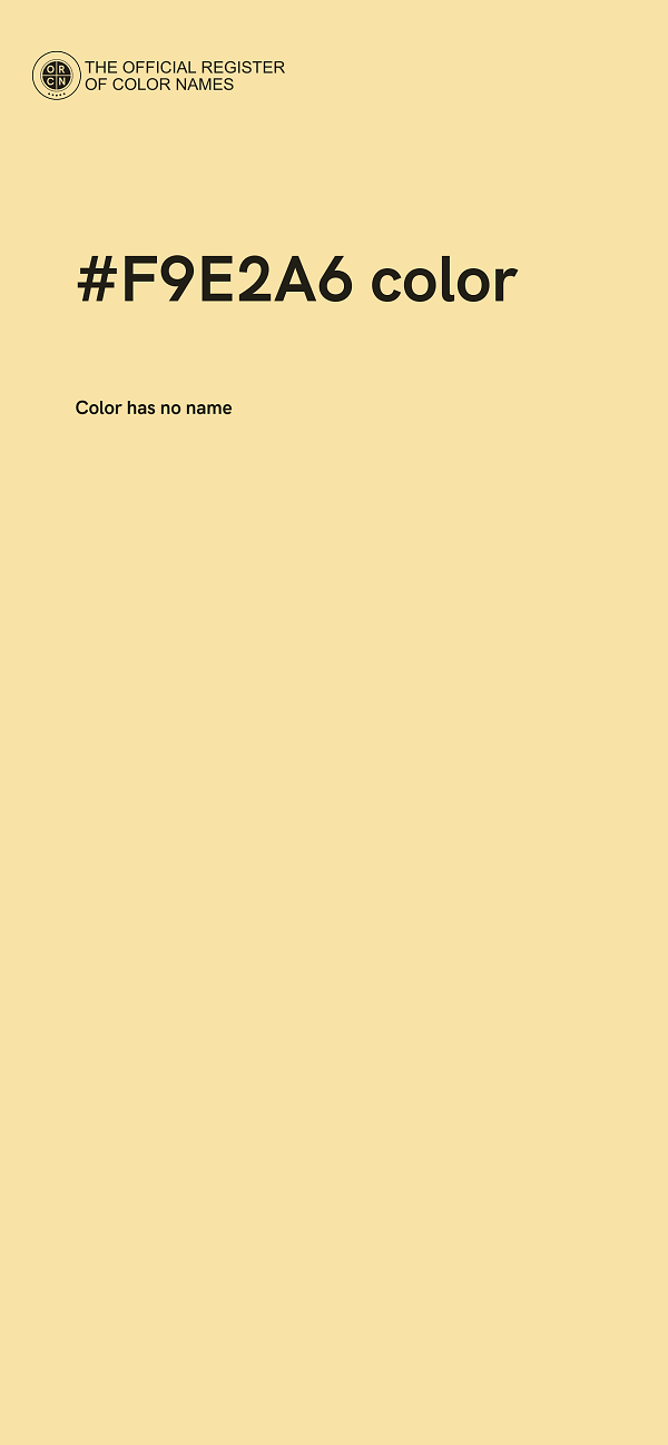 #F9E2A6 color image