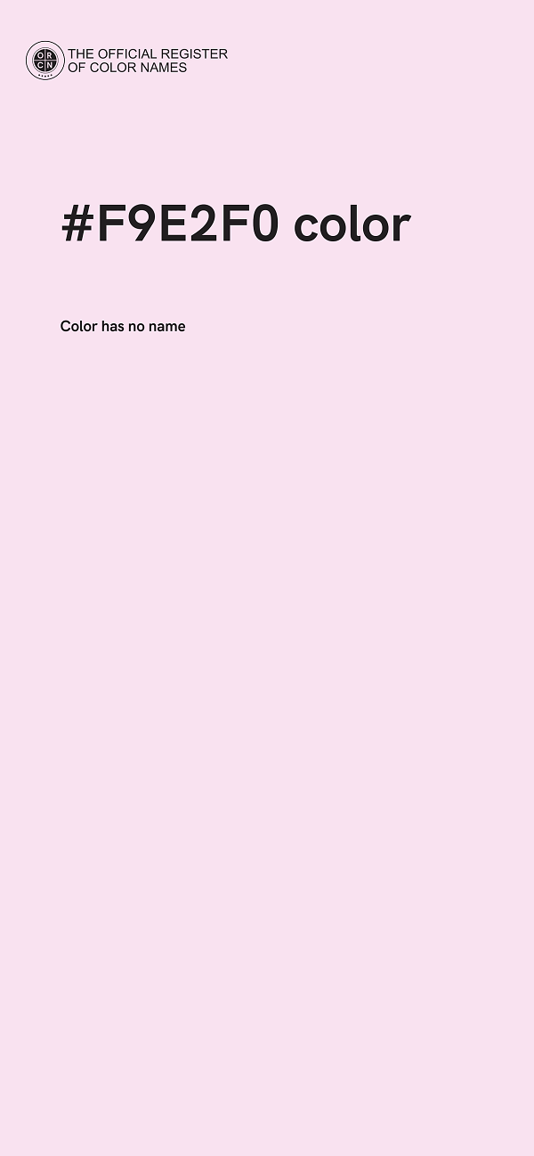 #F9E2F0 color image