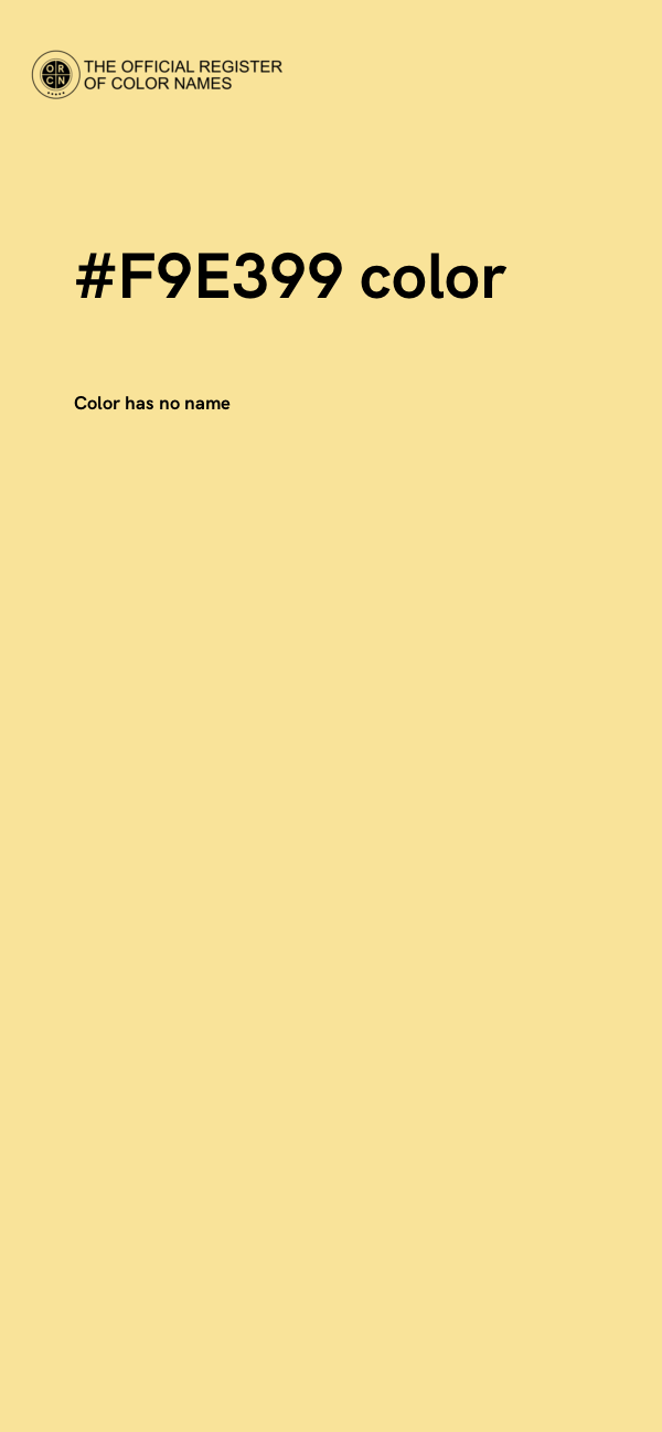 #F9E399 color image