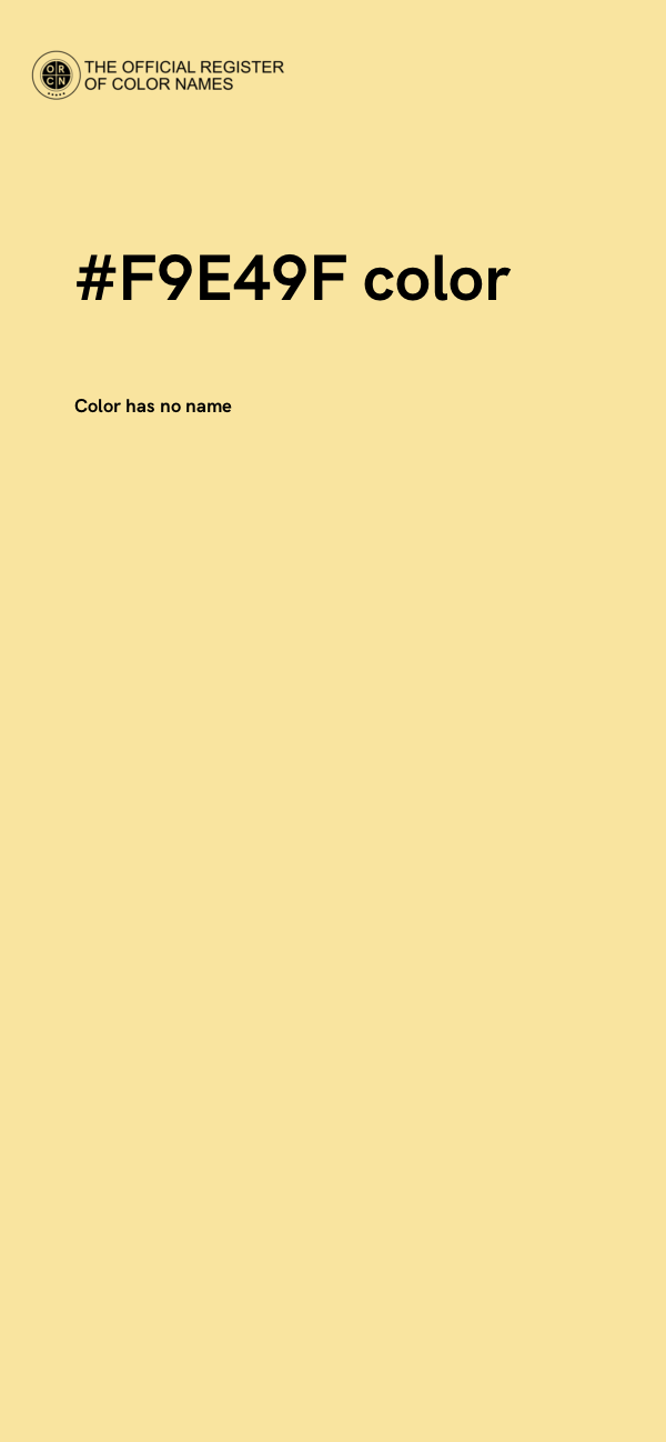 #F9E49F color image
