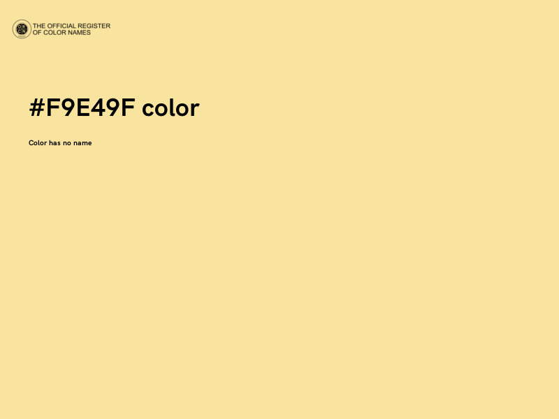 #F9E49F color image