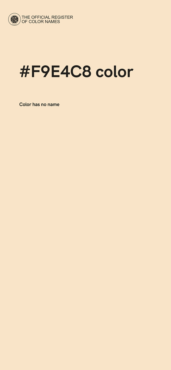 #F9E4C8 color image