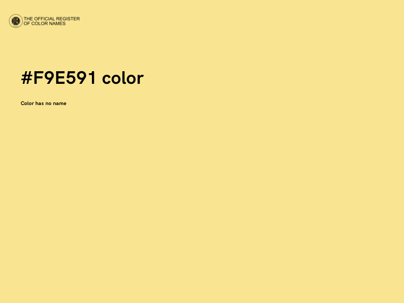 #F9E591 color image
