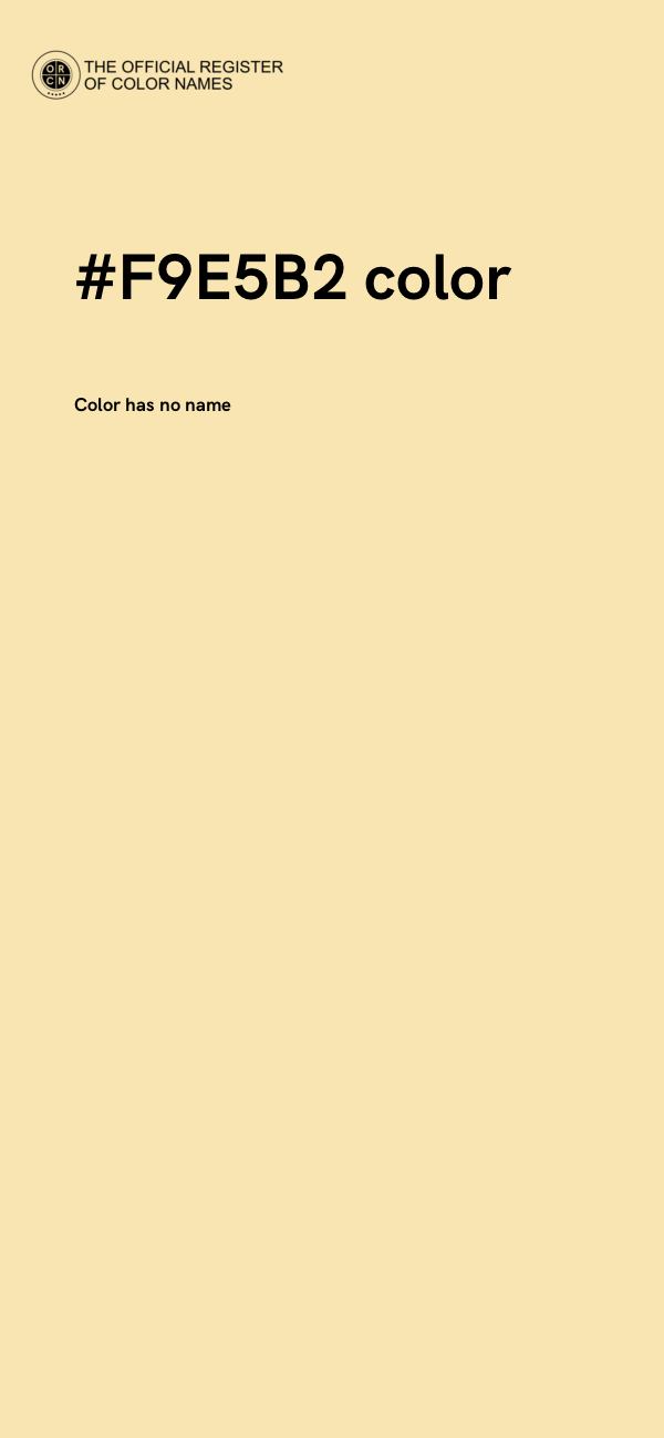 #F9E5B2 color image